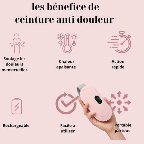 Ceinture Chauffante Anti-Douleurs Menstruelles
